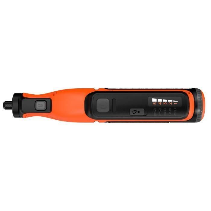 Black + Decker BCRT8I-XJ Herramienta Inalámbrica de Precisión Multifunción 8V 1.5Ah Batería Recargable 6500-28000 RPM Compatible Dremel 1