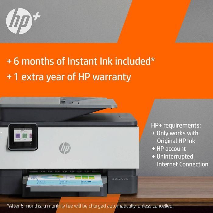 HP OfficeJet Pro 9010e All-in-One Printer, Print, 4800 x 1200 DPI, Copy, 600 x 600 DPI, Scan, 1200 x 1200 DPI, Fax, A4, Display, 2.7, Touch, 512MB 8