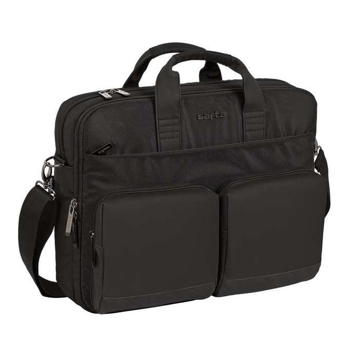 Cartera Escolar Safta Business Black-Blue-Grey Maletin Portatil 15,6-'+Tab 10,6-'+Usb 410x90x330 mm Cartera Escolar Safta Business Black-Blue-Grey Maletin Portatil 15,6-'+Tab 10,6-'+Usb 410x90x330 mm