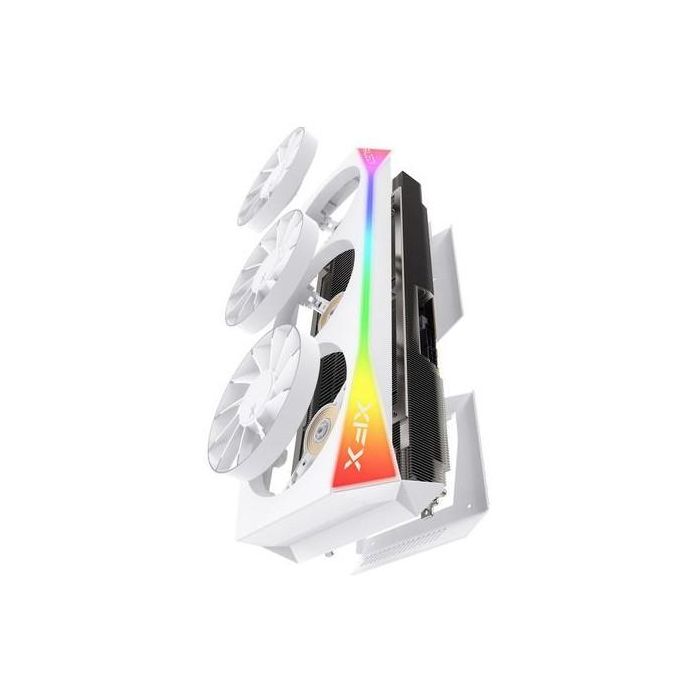 XFX RX 9070 XT 16GB Mercury Magnetic Air OC GDDR6 RGB Blanca con 3 Ventiladores 4 XFX RX 9070 XT 16GB Mercury Magnetic Air OC GDDR6 RGB Blanca con 3 Ventiladores 4