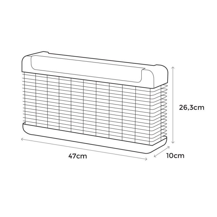 Edm Mata insectos profesional electrónico con LED 13W, 150m², 47x10x26.3cm, Negro alxanxp 1 Edm Mata insectos profesional electrónico con LED 13W, 150m², 47x10x26.3cm, Negro alxanxp 1