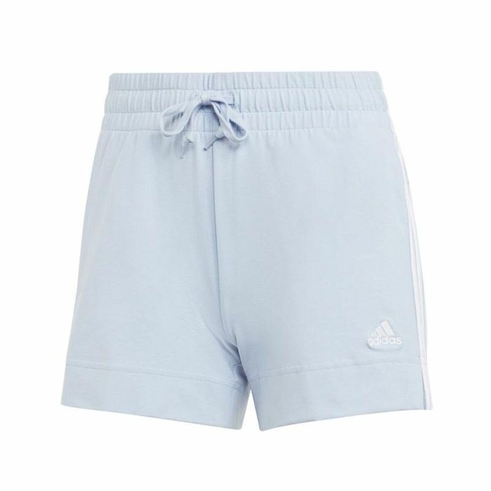 Pantalones Cortos Deportivos para Mujer Adidas 3 Stripes Sj Azul claro 0 Pantalones Cortos Deportivos para Mujer Adidas 3 Stripes Sj Azul claro 0