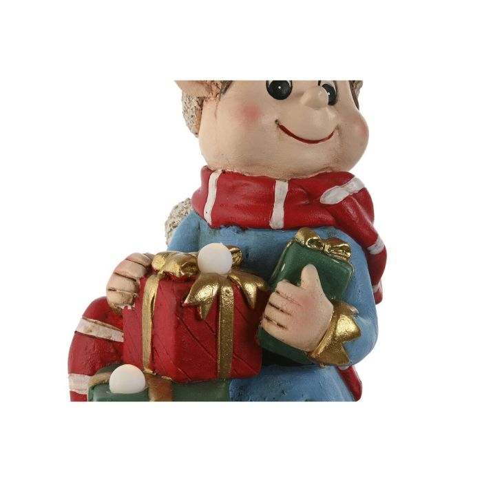 DKD Home Decor Figura de Navidad Tradicional Trineo Elfo con Luz LED Funciona con 3 Pilas AA de Magnesia en Rojo y Verde 18x35x33 cm 3 DKD Home Decor Figura de Navidad Tradicional Trineo Elfo con Luz LED Funciona con 3 Pilas AA de Magnesia en Rojo y Verde 18x35x33 cm 3