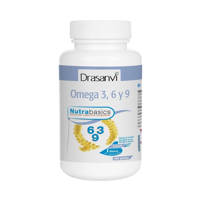 Nutrabasics - Omega 3, 6 Y 9 . Bote 100 Perlas Nutrabasics - Omega 3, 6 Y 9 . Bote 100 Perlas