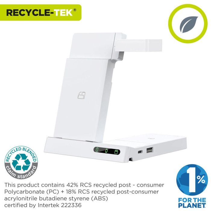 Cargador Inalámbrico Muvit MCWIR0012 Blanco 18