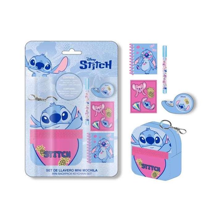 Set de papelería minimochila stitch 19.5 x 22.5 x 4.5 cm 2 Set de papelería minimochila stitch 19.5 x 22.5 x 4.5 cm 2