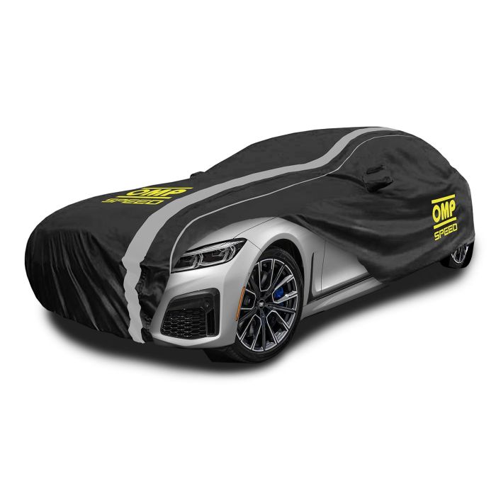 Omp Speed Funda Cubre Coche Exterior-Interior, Impermeable, 3 Capas, Talla S, 406 X 165 X 120 cm OMPS18010419 Omp Speed Funda Cubre Coche Exterior-Interior, Impermeable, 3 Capas, Talla S, 406 X 165 X 120 cm OMPS18010419