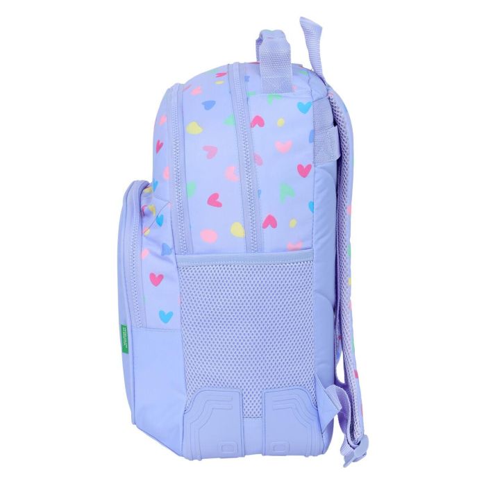 Mochila Escolar Benetton Lila Lila 32 x 42 x 15 cm 2