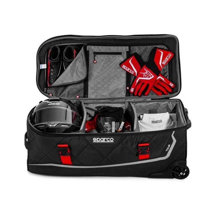 Sparco Bolsa Tour S016437NRRS Negro-Rojo 142 Litros 1