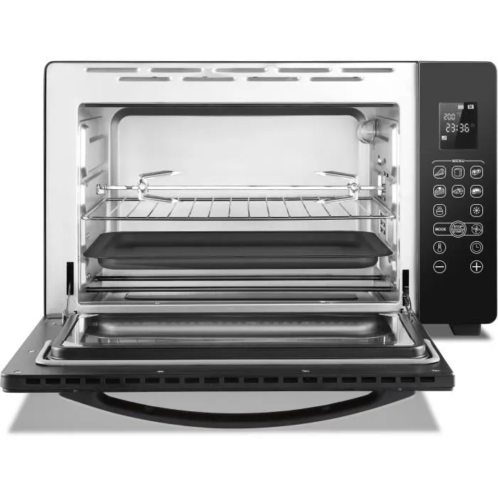 Continental Edison CEMF45DIG Mini Horno Eléctrico 45L Negro 2000W con Asador y Convección Natural 5