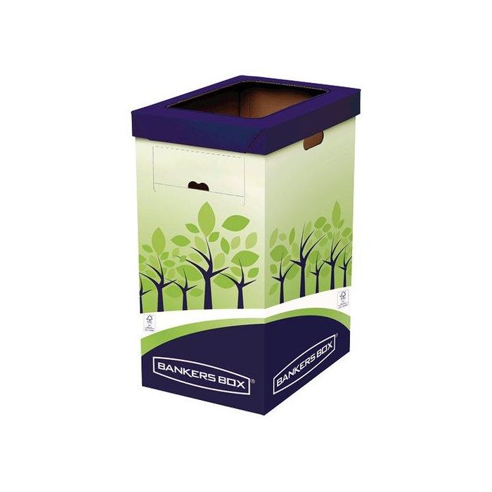 Papelera Fellowes Bankers Box Carton Para Reciclaje (Set de 2)