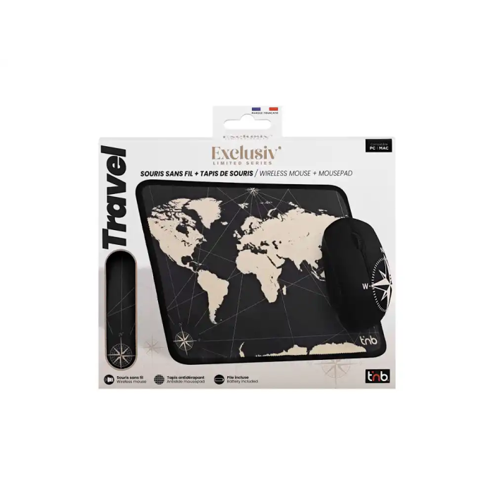 TNB TRAVEL - Pack raton + alfombrilla de diseño TNB TRAVEL - Pack raton + alfombrilla de diseño