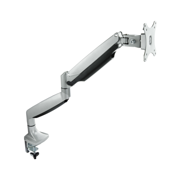 TooQ DB3032TNR-S Soporte de Mesa Monitor 13-32 pulgadas hasta 9 kg Brazo Pistón de Gas Giratorio Inclinable Rotación VESA 75x75 100x100 Plata