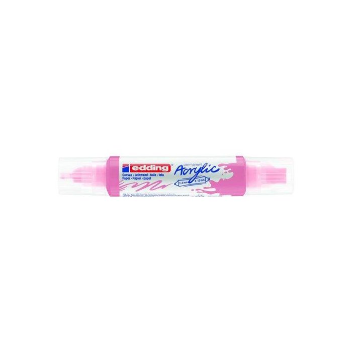 Marcador Acrylic Edding 5400 3D Doble Punta (2-3/5-10 Mm) Malva 5 unidades