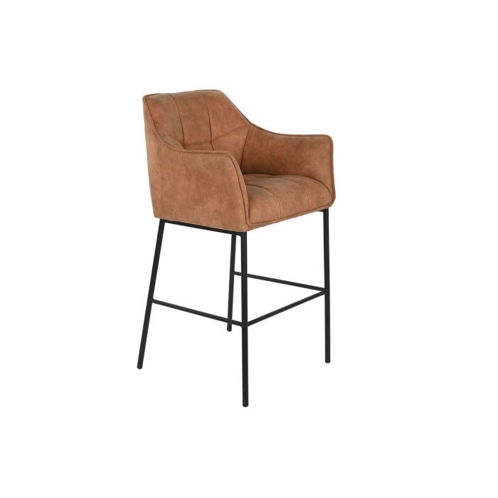 Taburete Loft DKD Home Decor Camel Negro 60 x 107 x 59 cm Taburete Loft DKD Home Decor Camel Negro 60 x 107 x 59 cm