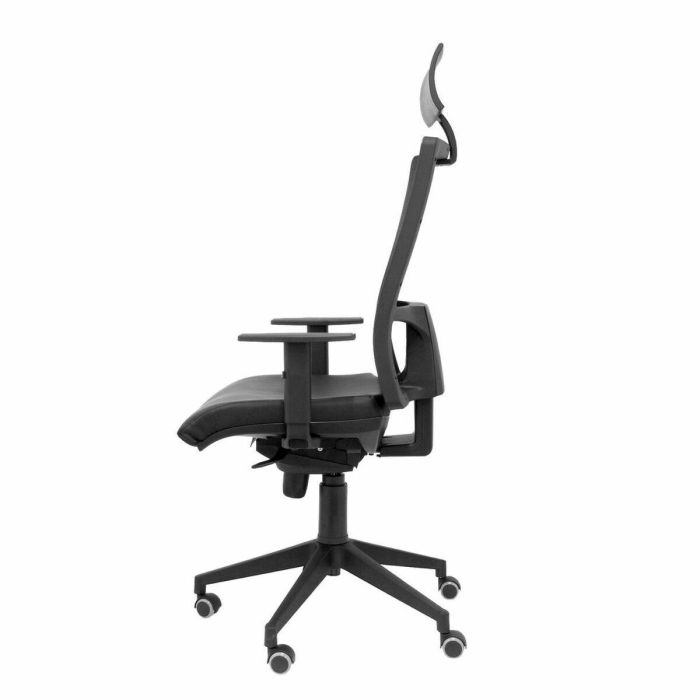 Piqueras Y Crespo Silla Horna Giratoria Sincro B-Regulables Malla Asiento Tejido Bali Negro Sin Cabecero 4