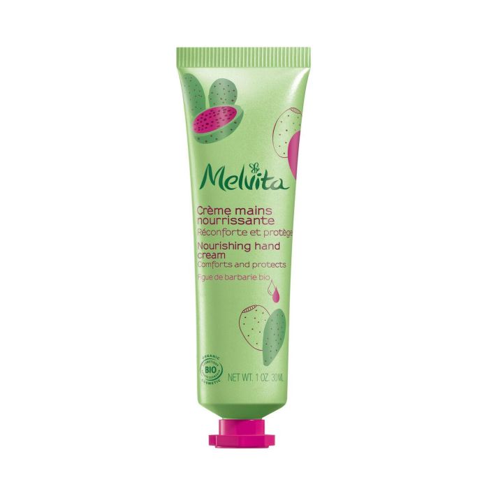 Melvita IMPULSE Crema de Manos Nutritiva con Aceite de Higo Chumbo para Piel Seca y Tirante 100% Natural y Vegana 30 ml