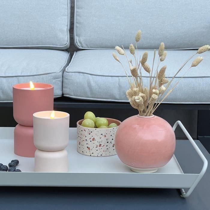 Lámpara de mesa para exterior - BRILLIANT - LOVERE - Forma de vela - Plástico - 3 W - Beige y marrón claro 4 Lámpara de mesa para exterior - BRILLIANT - LOVERE - Forma de vela - Plástico - 3 W - Beige y marrón claro 4