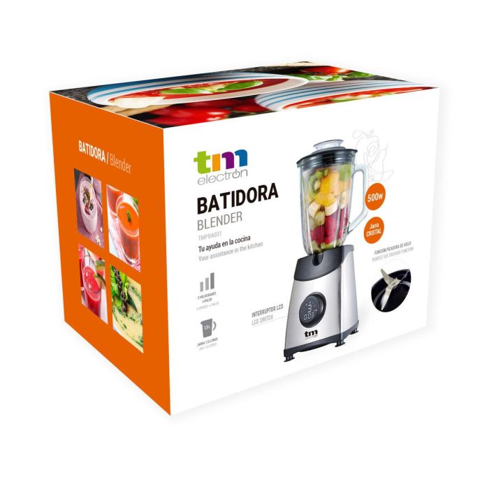Batidora de Vaso TM Electron 500 W 1,5 L 2 Batidora de Vaso TM Electron 500 W 1,5 L 2