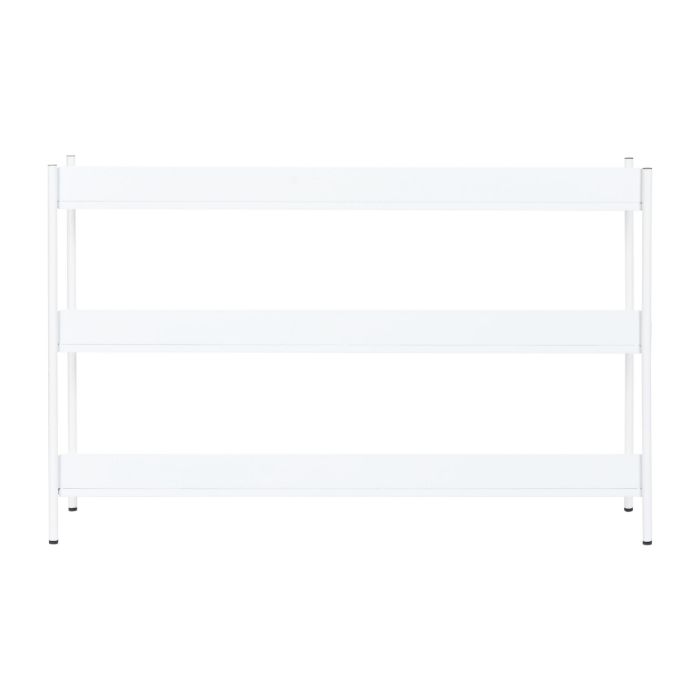 DKD Home Decor Estantería Urban de Metal Blanco con 3 Estantes Desmontable - 120x30x76 cm 2 DKD Home Decor Estantería Urban de Metal Blanco con 3 Estantes Desmontable - 120x30x76 cm 2