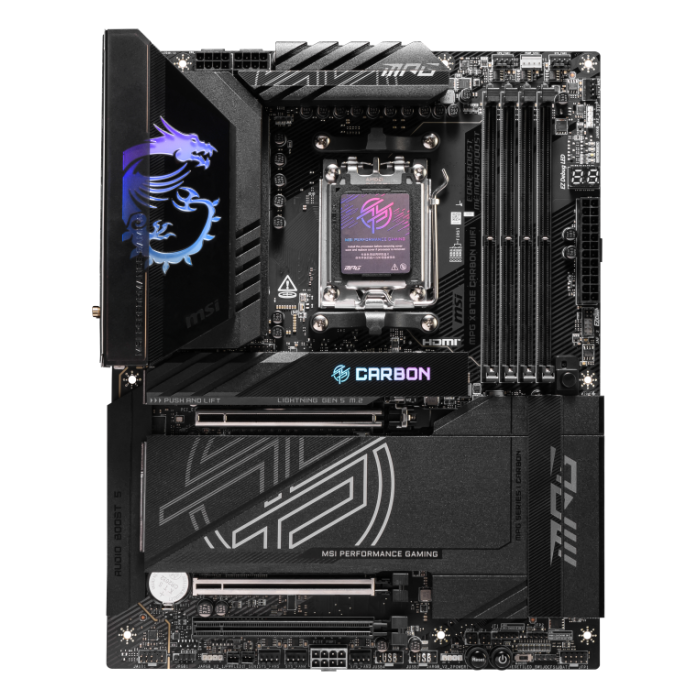 MSI MPG X870E CARBON WiFi placa base AMD X870E Zócalo AM5 ATX 1 MSI MPG X870E CARBON WiFi placa base AMD X870E Zócalo AM5 ATX 1