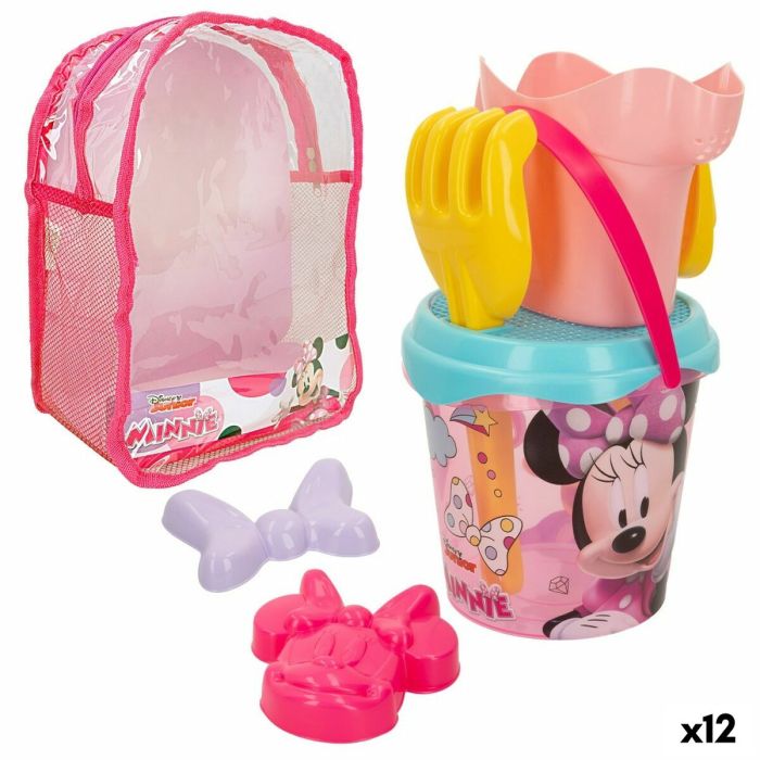 Set de Juguetes de Playa Minnie Mouse 18 x 16 x 18 cm (12 Unidades)