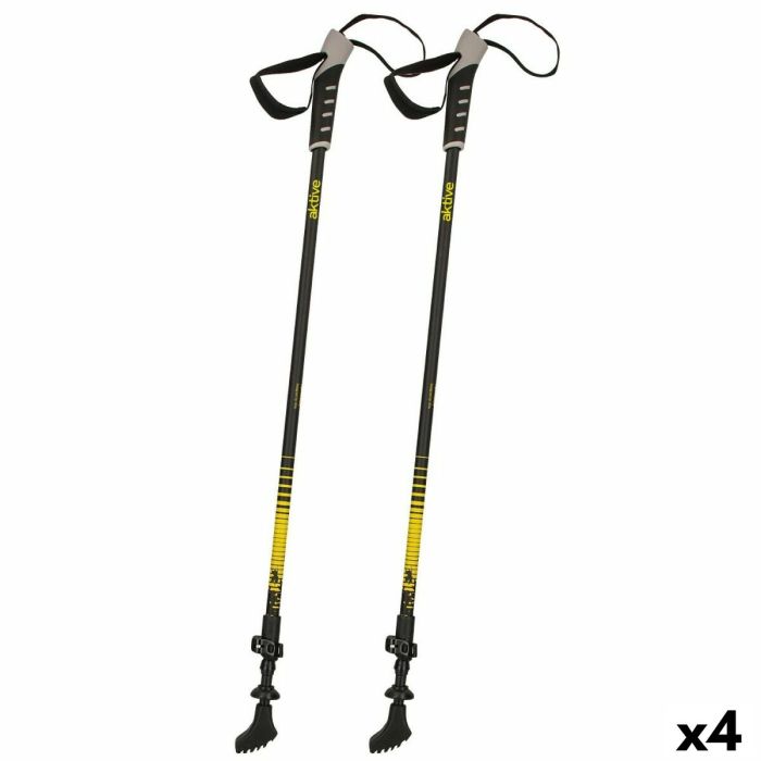 Bastón Trekking Aktive 4,5 x 135 x 3 cm (4 Unidades)