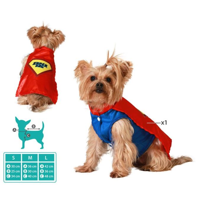 Disfraz de Superhéroe para Mascota, Héroe Cómic Rojo, Talla L, Fabricado en Polyester 0 Disfraz de Superhéroe para Mascota, Héroe Cómic Rojo, Talla L, Fabricado en Polyester 0