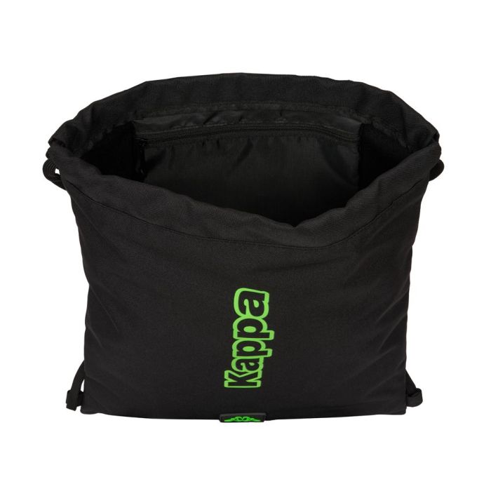 Bolsa Mochila con Cuerdas Kappa Black Negro 35 x 40 x 1 cm 3