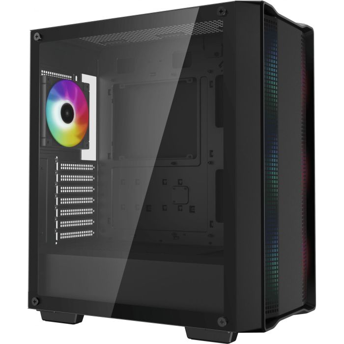DeepCool CC560 ARGB V2 Midi Tower PC Gaming con Ventana Lateral, Iluminación RGB y Soporte ATX Negro 1 DeepCool CC560 ARGB V2 Midi Tower PC Gaming con Ventana Lateral, Iluminación RGB y Soporte ATX Negro 1