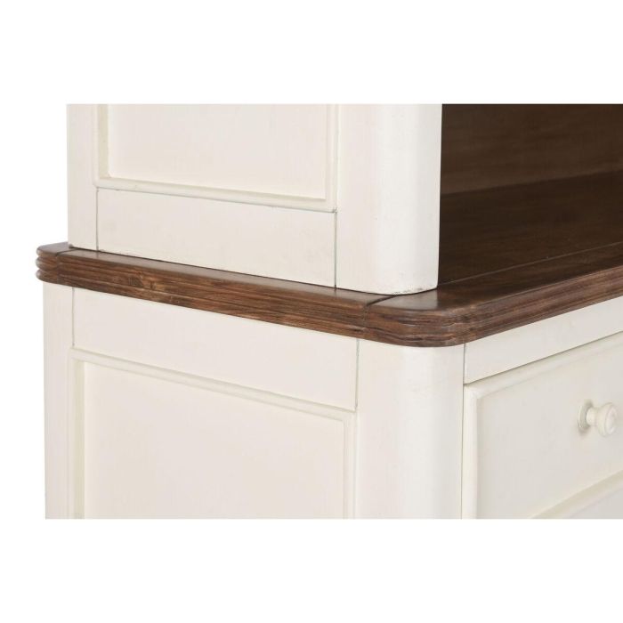 Vitrina Home ESPRIT Crema Marrón oscuro Madera de mango Madera MDF 150 X 45 X 190 CM 4