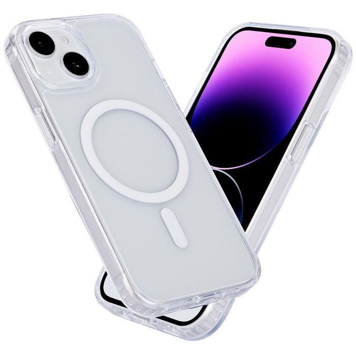 eSTUFF Funda Híbrida Magnética Berlín Transparente para iPhone 15 Plus 5