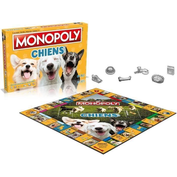 Monopoly Dogs - Juego de mesa - MOVIMIENTOS GANADORES - Monopoly con perros de diferentes razas. 1