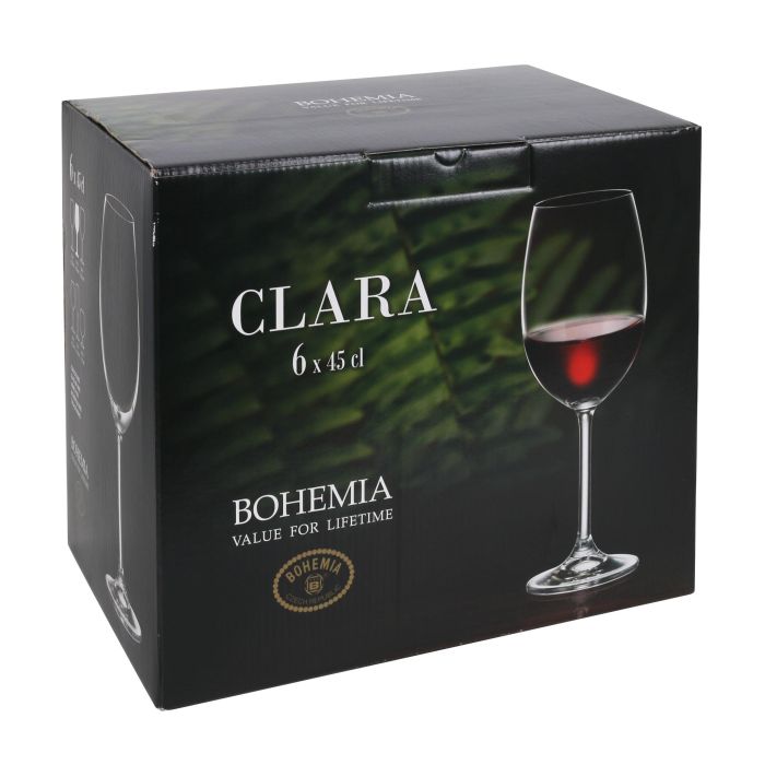 Bohemia Set 6 Copas de Vino Clara 450cc (4 Cajas)