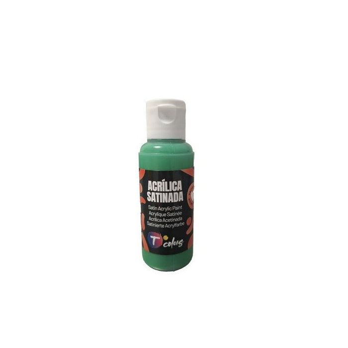 Pintura Acrilica Tcolors 80 Ml (Botella) Verde
