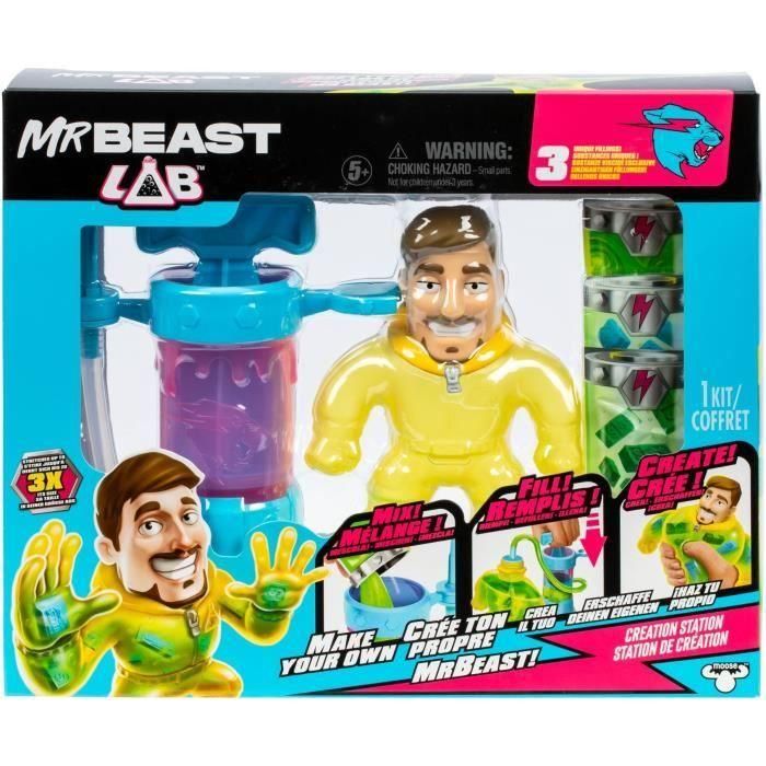 Kit de creación - MRBEAST LAB - Héroes de Goo Jit Zu - Bomba incluida - Figura personalizable - Accesorios incluidos 2 Kit de creación - MRBEAST LAB - Héroes de Goo Jit Zu - Bomba incluida - Figura personalizable - Accesorios incluidos 2