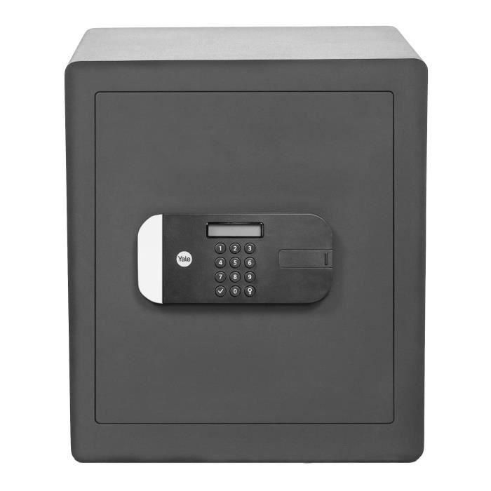 YALE Caja fuerte de alta seguridad con cerradura electrónica (certificado SKG), tamaño de escritorio H.40 x W.35 x D.34 cm (35.5 L) 1