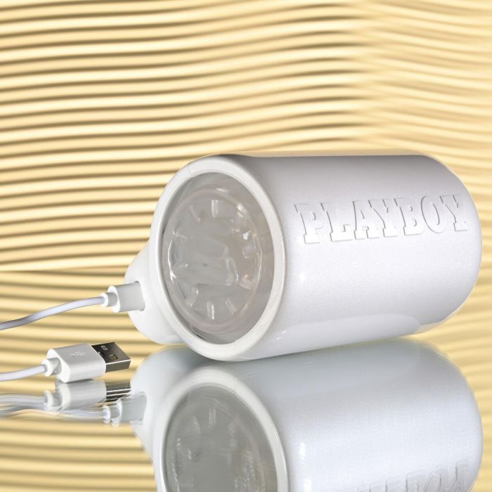 Masturbador Masculino Playboy Playboy Blanco 12 Masturbador Masculino Playboy Playboy Blanco 12