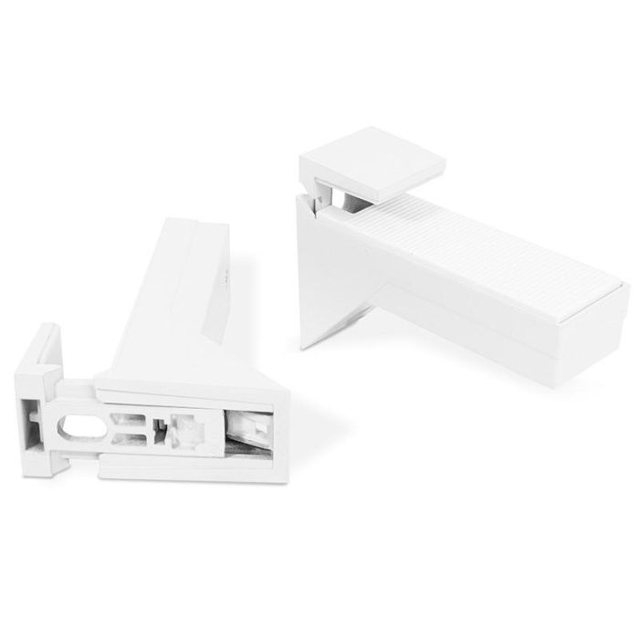 Italiana Ferramenta Soporte para Estante Mural Modelo Kalabrone, Pack 2 Unidades, Acabado Gris 1 Italiana Ferramenta Soporte para Estante Mural Modelo Kalabrone, Pack 2 Unidades, Acabado Gris 1