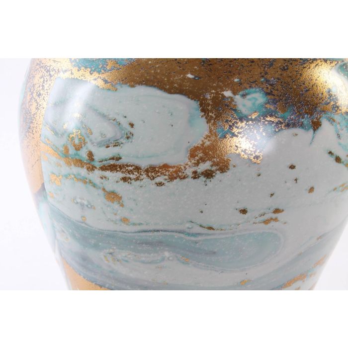 Tibor Moderno DKD Home Decor Azul Dorado 23 x 43 x 23 cm 2 Tibor Moderno DKD Home Decor Azul Dorado 23 x 43 x 23 cm 2