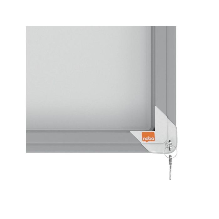 Vitrina De Anuncios Nobo Premium Plus Con Puerta Corredera Fondo Magnetico 18 X Din A4 Hojas 997x1412x54 mm 8