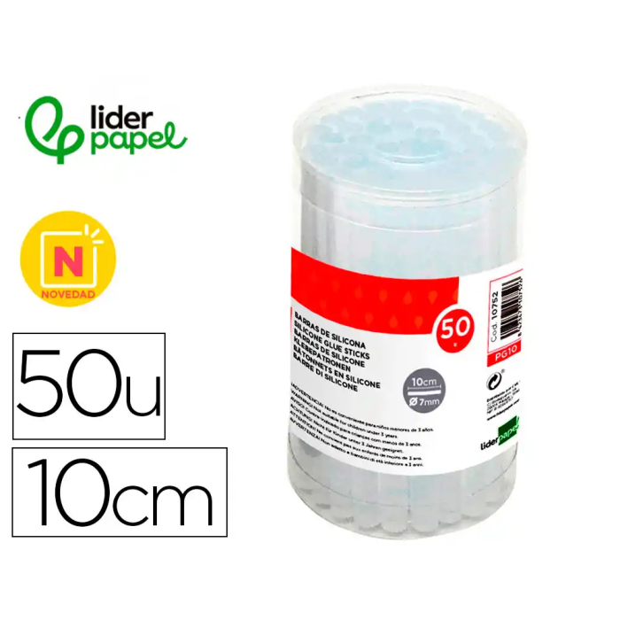 Liderpapel Barra Termofusible 7 mm x 100 mm Caja 50 Unidades 0 Liderpapel Barra Termofusible 7 mm x 100 mm Caja 50 Unidades 0