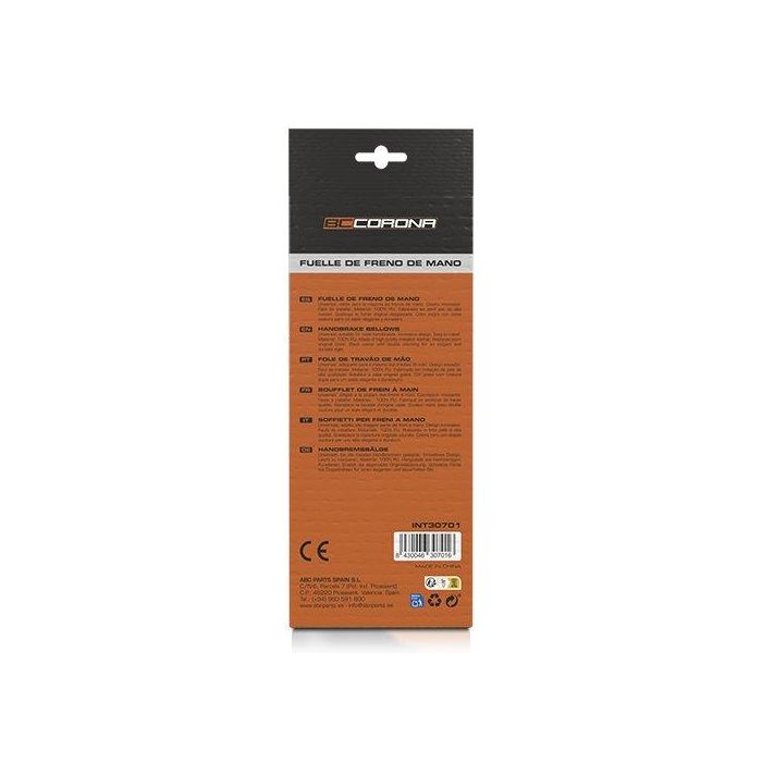 Abc INT30701 Fuelle Freno Universal Símil Piel 100% Poliuretano Negro Cs6 2 Abc INT30701 Fuelle Freno Universal Símil Piel 100% Poliuretano Negro Cs6 2