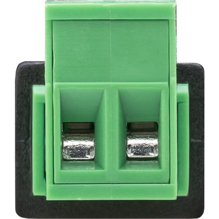 Goobay Bloque Terminal de 2 Pines para Conector DC Macho (5.50x2.10mm) con Fijación por Tornillo Extraíble y 2 Partes 1