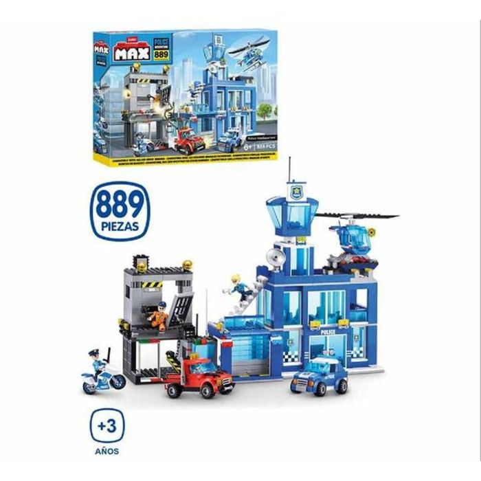 Zuru Max Build Set Construcción Estación de Bomberos y Policía, 976 Piezas, Vehículos y Accesorios, Modelos Surtidos 2 Zuru Max Build Set Construcción Estación de Bomberos y Policía, 976 Piezas, Vehículos y Accesorios, Modelos Surtidos 2
