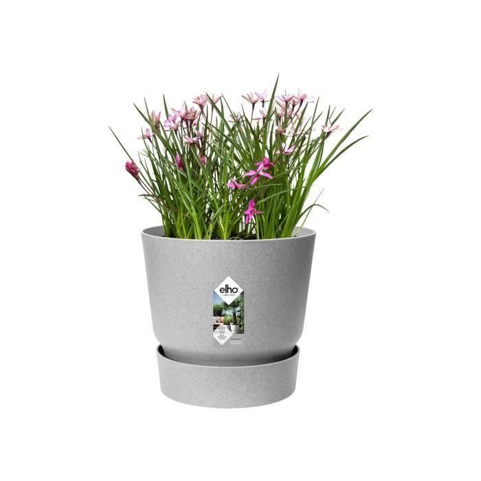 Maceta redonda ELHO Greenville 25 - Exterior - Ø 24.48 x H 23.31 cm - Hormigón vivo gris 2 Maceta redonda ELHO Greenville 25 - Exterior - Ø 24.48 x H 23.31 cm - Hormigón vivo gris 2