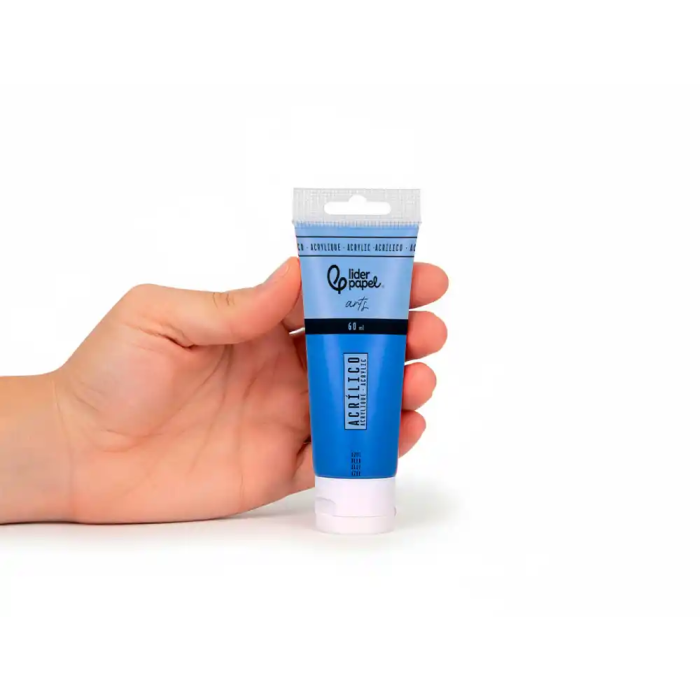 Liderpapel Pintura acrílica tubo 60 ml color azul 4