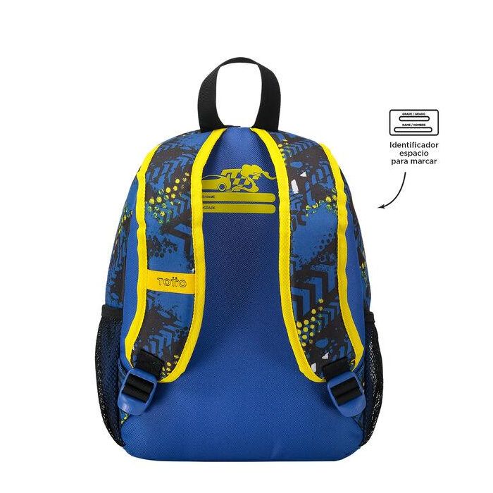 Totto Mochila Escolar Pequeña Coches de Carreras MJ04VLC001-2310-6J7S Azul 31x23x10 cm 3 Totto Mochila Escolar Pequeña Coches de Carreras MJ04VLC001-2310-6J7S Azul 31x23x10 cm 3