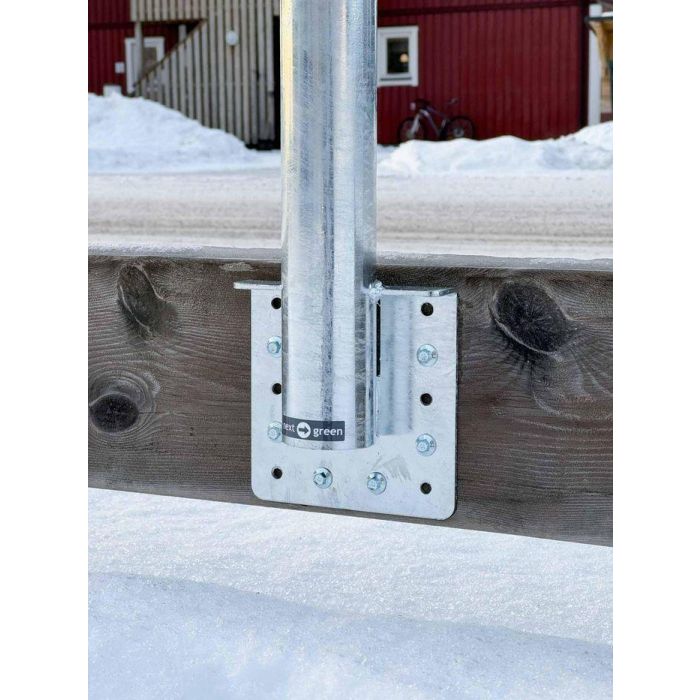 Next Green Soporte de tubo para tablón y fachada 60-540, para montaje en paredes y fachadas para cajas de carga, tubo soldado de 60 mm de longitud 540 mm 3