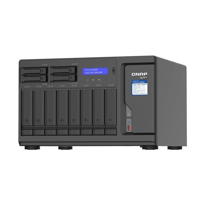 QNAP TVS-h1288X NAS Torre Ethernet Negro 1